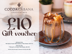 Cocoa Cabana vouchers - £10