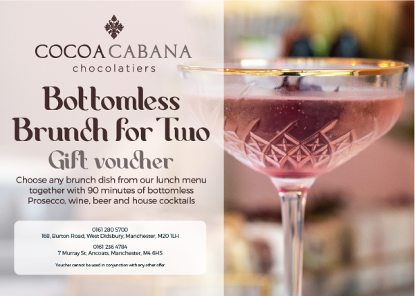 Cocoa Cabana vouchers - bottomless brunch for two