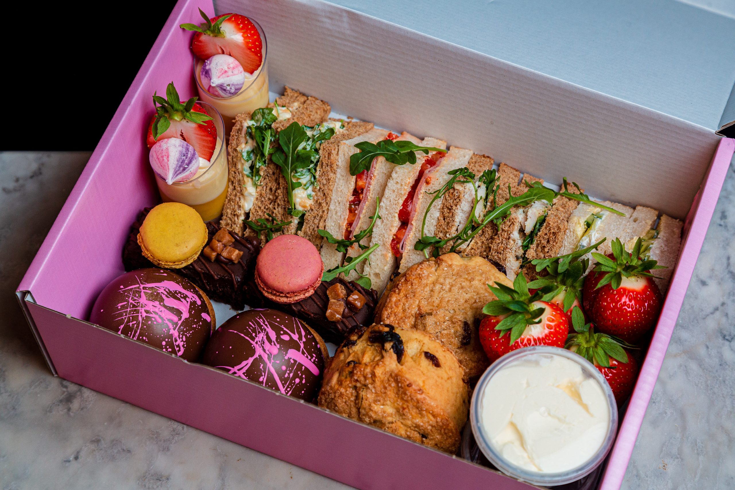 Take away afternoon tea box for 2 people | Cocoa Cabana